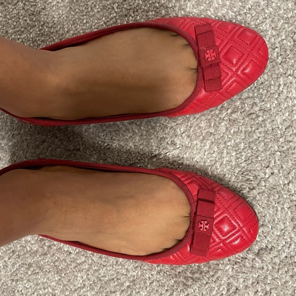 Red Tory Burch Ballet flats - Picture 3 of 4